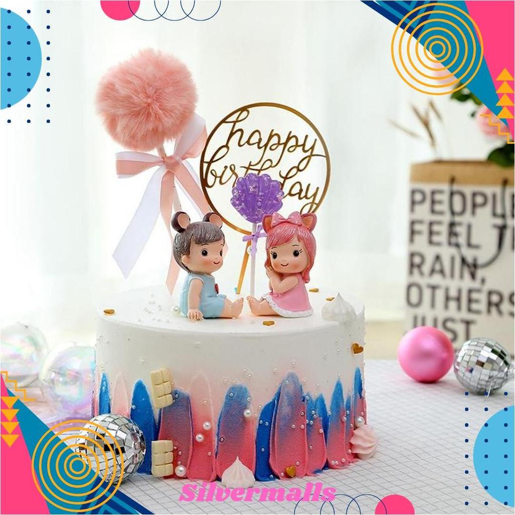Dekorasi Pajangan Hiasan Kue Bayi / Cake Topper Newborn Baby Manyue 1 Bulan Allen Aile AS Terbaru