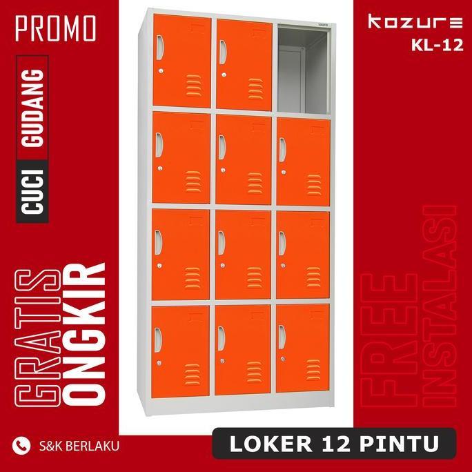 Lemari Loker Besi 12 Pintu