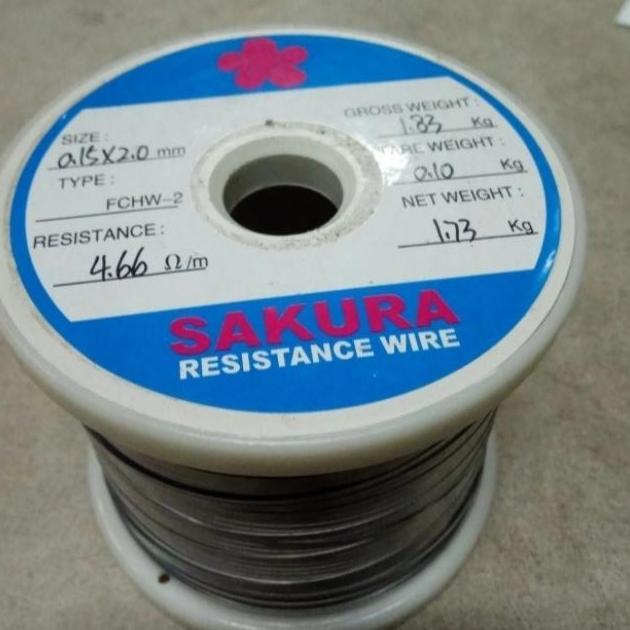 HARGA DISC - KAWAT NIKELIN  0,15 X2mm TEBAL 0,15MM LEBAR 2 MM BERAT 7 ons