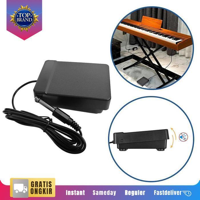 Pedal Sustain Keyboard Universal 6.35Mm Interface Black Sustain Pedal Damper Piano Keyboard Original