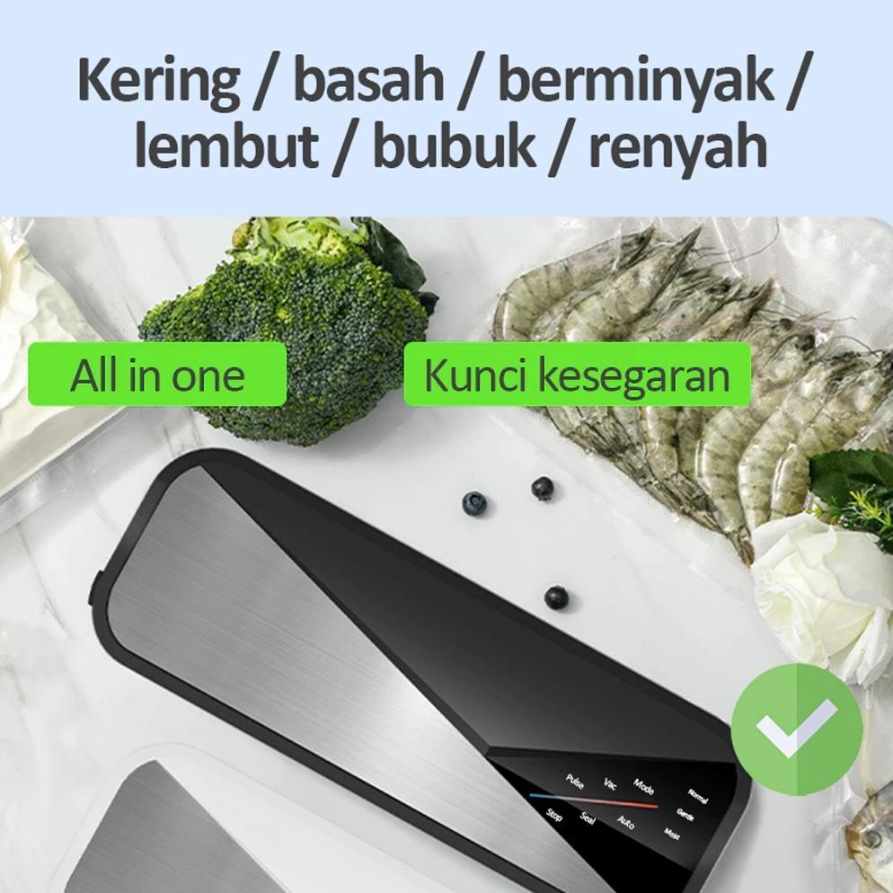 sale (BISA COD) Portable Food Vacuum Sealer - VM2 Vakum Makanan Portable Untuk Makanan Basah dan Ker