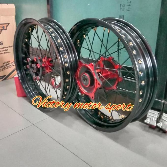 velg set Supermoto CRF 150 velg scarlet MX series 300 350 425 17