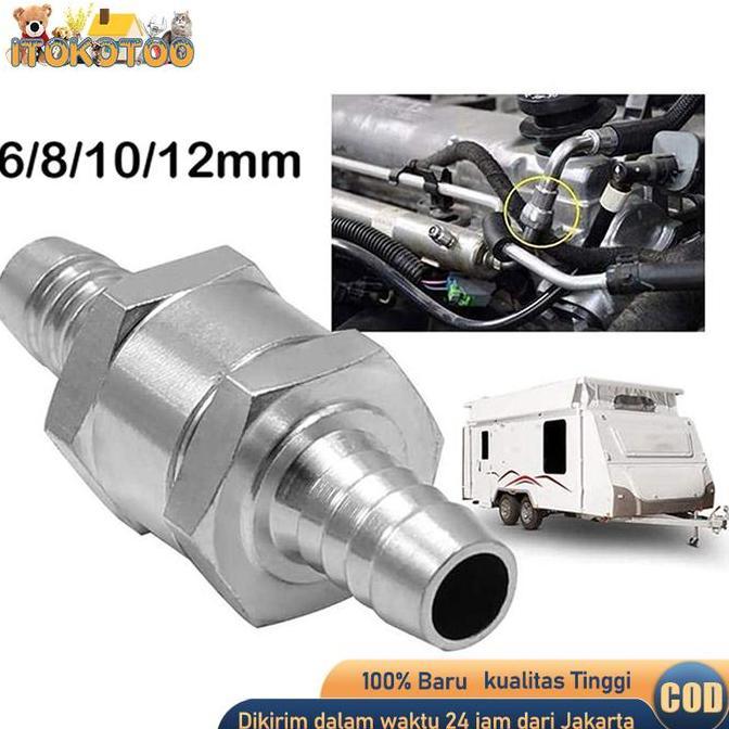 RGPOTZ Katup Satu Arah Bensin Solar Motor Mobil One Way Valve Fuel Selang