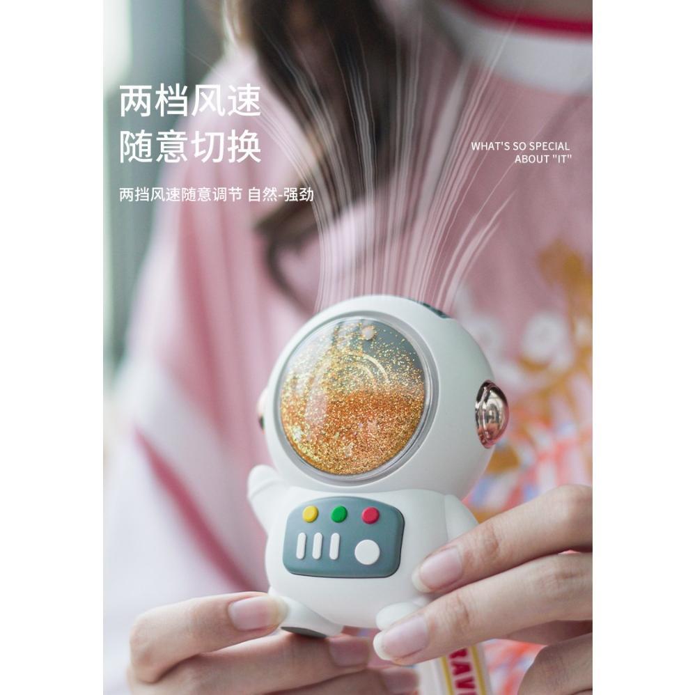 pengiriman cepat Kipas Angin Gantung Karakter Astronot USB / Kipas Gantung Two Wind Speed Astronot /
