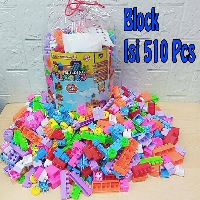 Mainan Lego Block Isi 510 Pcs Edukasi Building Brick Anak Edukatif