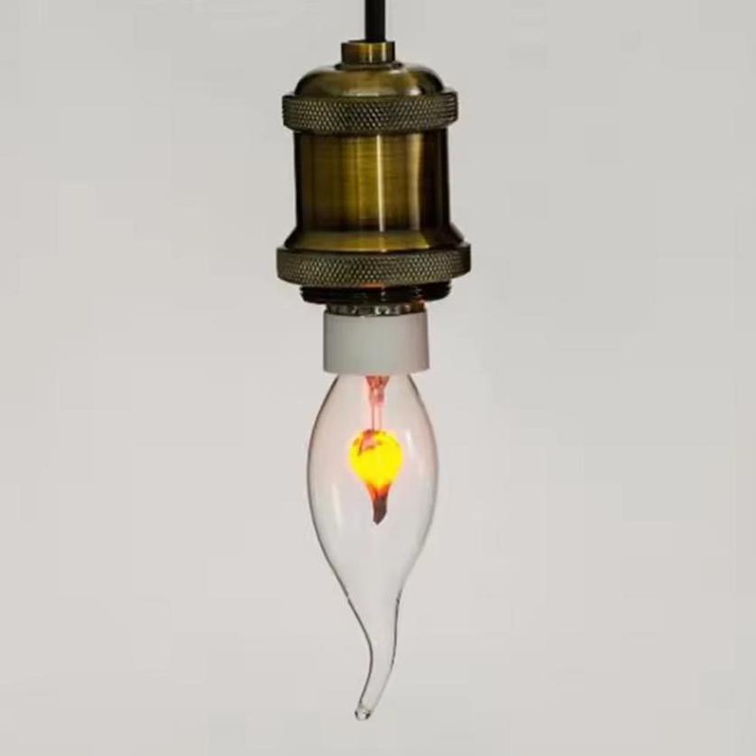 Bohlam Lampu LED Api Candle Flicker Flame Fire 3 watt lilin Lampu Hias Dekorasi Efek Bara Api Gerak 