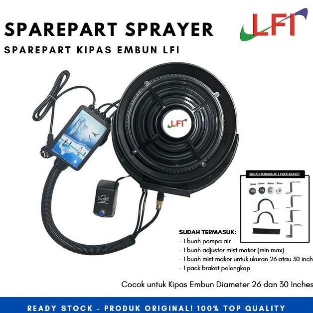 Sparepart Kipas Angin Embun Air 26 Inches - 40 L (pompa & mist maker)