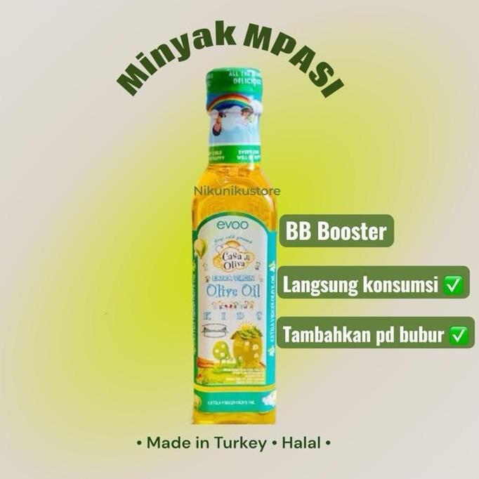 TERLARIS!! MINYAK MPASI EVOO CASA DI OLIVA 50ML BOOSTER ZAITUN MURNI MINYAK KHUSUS MPASI BAYI OIL OL