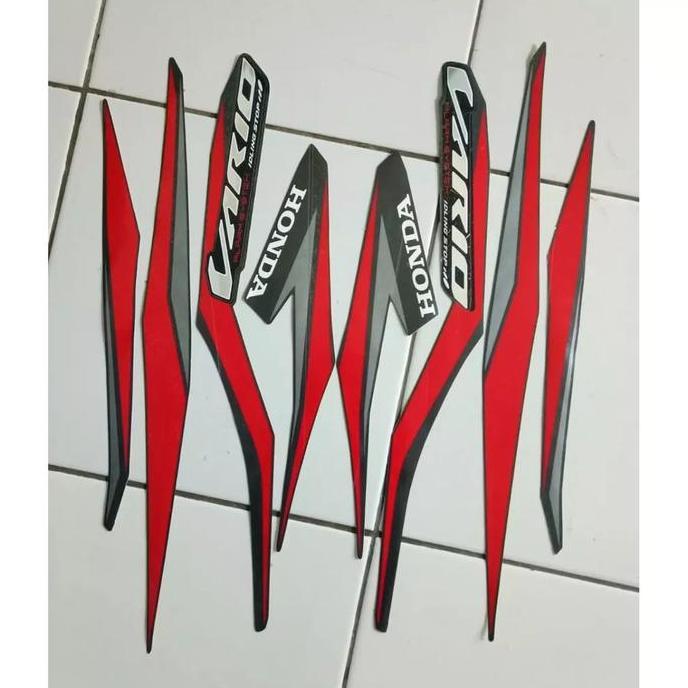 stiker striping honda vario 125 cbs iss 2018 hitam lis body original