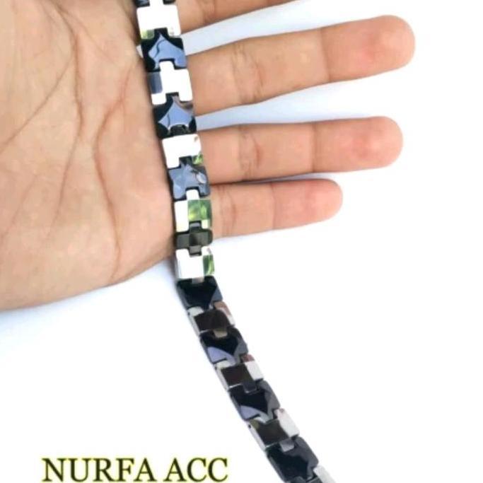 Gelang Tiens Bio G Amega Magnetik Terapi Kesehatan Pria & Wanita Ceramik Tungsteen ASLI germanium ko