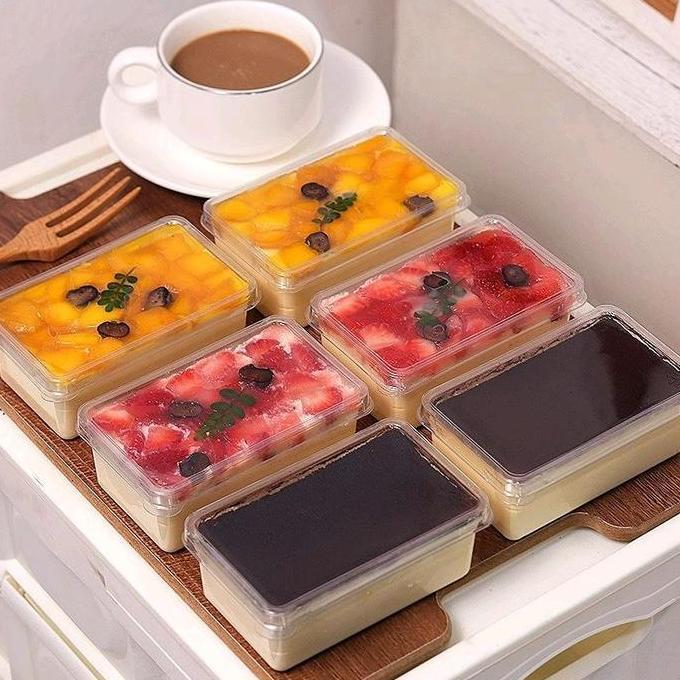 - 10Pcs 250Ml Dessert Box Korean Dessert Cup Tiramisu Mika Kotak Cake Kue