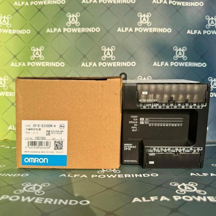 Murah PLC Omron CP1E-E20SDR-A  PLC Omron CP1E-E20SDR-A Alfapower10 Murah