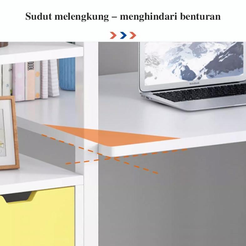 Exclusive Antsun-Meja Komputer Minimalis/Meja Belajar Minimalis/Meja Kerja/ Meja Kerja Dengan Rak Se