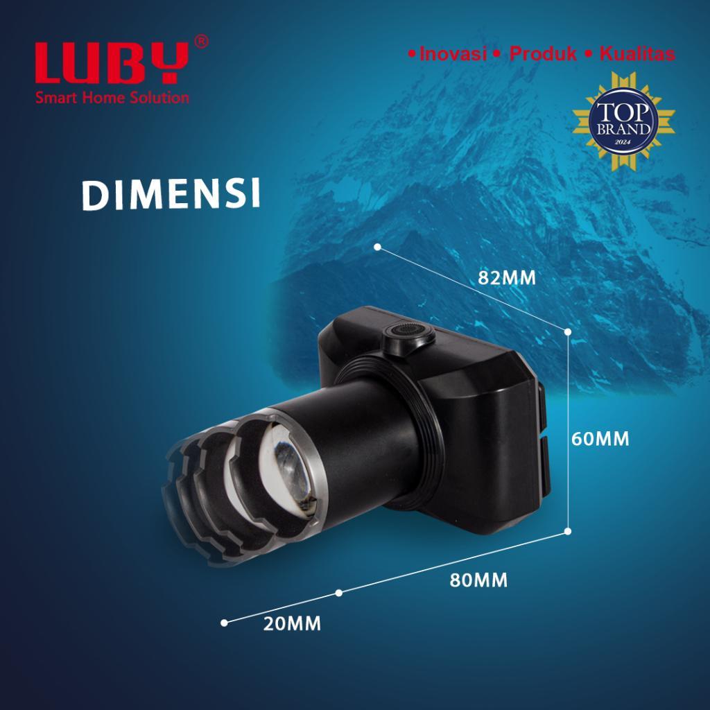 Luby Headlamp Senter Kepala Zoom In Zoom Out Perbesar Perkecil 50 Watt L 2905