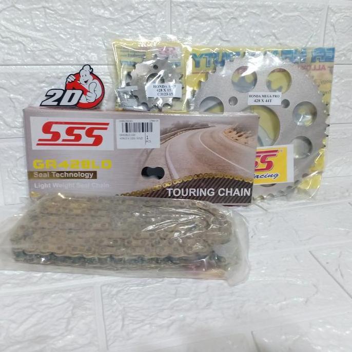 BEBAS ONGKIR - gear gir set sss 428 Sonic Supra GTR rantai sss LO oring o ring