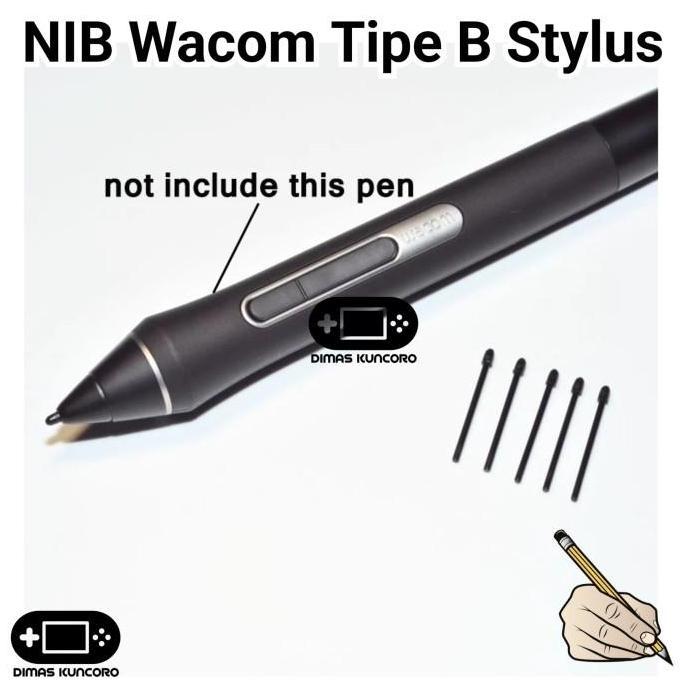 DB18 >> NIB Wacom Tipe B stylus replacement pulpen tips nibs wacom pro pen 2 intuos cintiq mobilestu