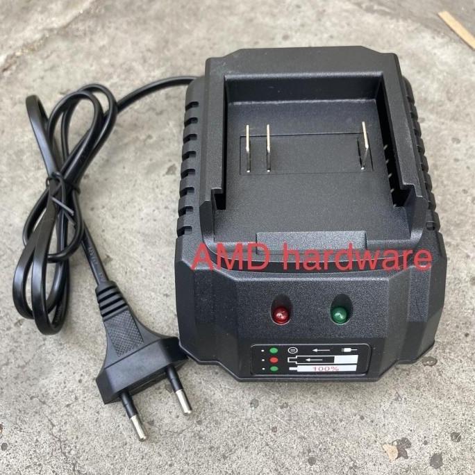 CHARGER CASAN BATERAI CORDLESS BOR IMPACT WRENCH KABEL CAS NAGAWA 21V
