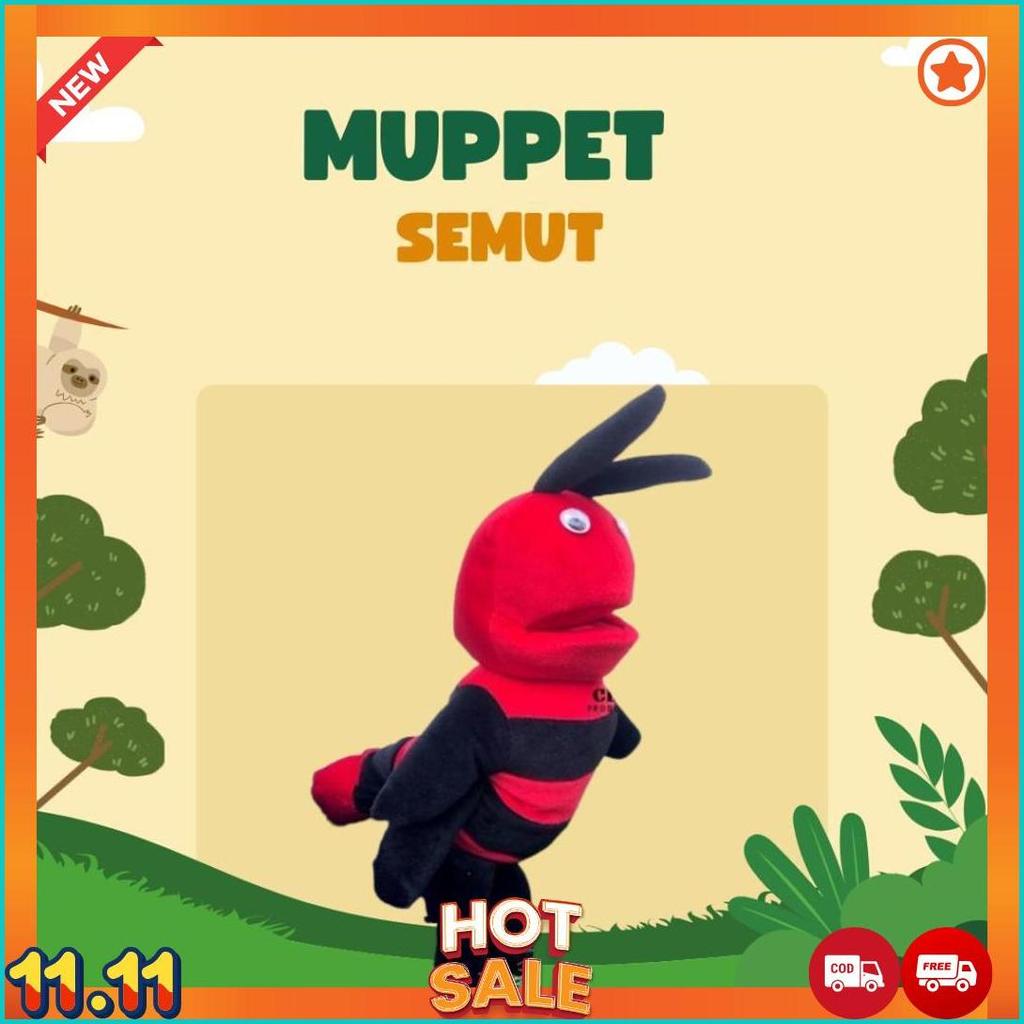 Boneka Muppet Karakter Semut | Handpuppet Ventriloquist Boneka Cablak Edukasi [J6]
