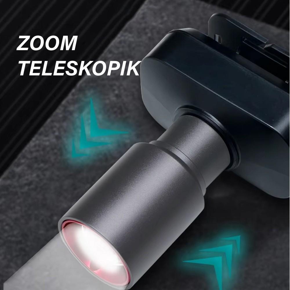 Senter Kepala Super Terang Anti Air 1000 Lumen Senter Led Super Terang Lampu Senter Kepala Zoom Supe