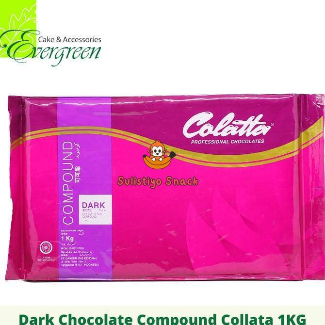 premium dark chocolate compound colatta 1kg coklat dark
