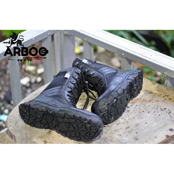 Sepatu PDL Jatah TNI POLRI TERBARU Arboo BOA Kulit Sapi Asli Outdoor