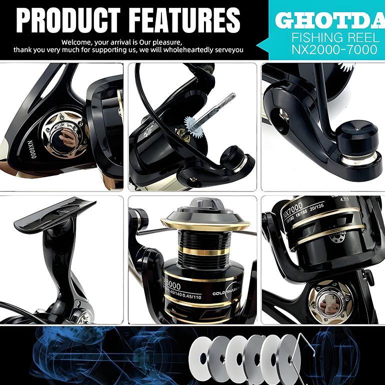 Terbaru Pancing Reel Nx2000-Nx7000 Full Metal Kuat Tahan Lama Original