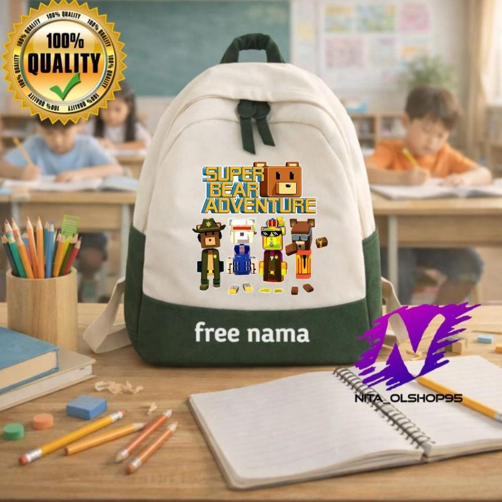NEW TAS SUPER BEAR ADVENTURE TAS RANSEL ANAK SEKOLAH / TAS SUPER BEAR ADVENTURE