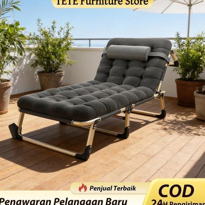 Tetekursi Malas Kursi Lipat Tempat Tidur Lipat Kursi Santai Ranjang Lipat Folding Bed Kursi Malas Li