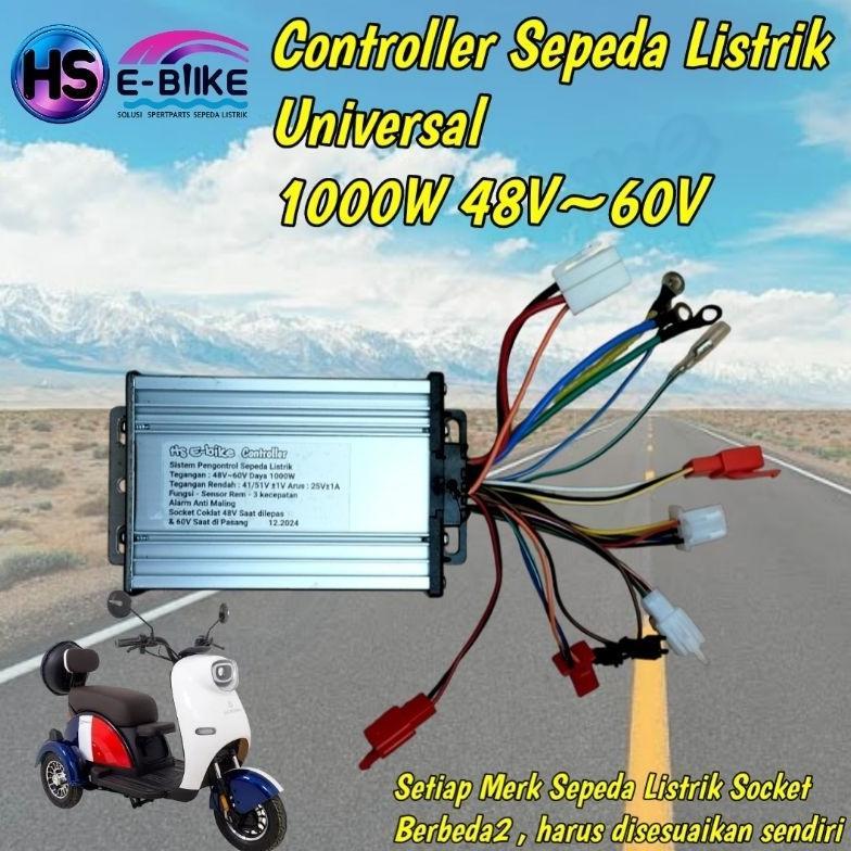 Controller Sepeda Listrik Universal 1000W 48~60V sparepart