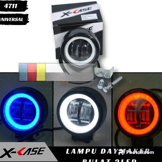 LAMPU TEMBAK SOROT BULAT LED CWL 2 MATA LED LENSA 4D 20 WATT