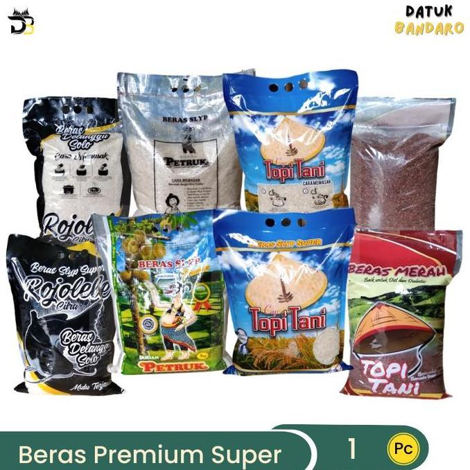 DEVANSTORE55 - BERAS 5 KG ROJOLELE BUNGA RAMOS BMW DAUN SUJI PETRUK MERAH 5KG NASI BUBUR RICE FOOD P