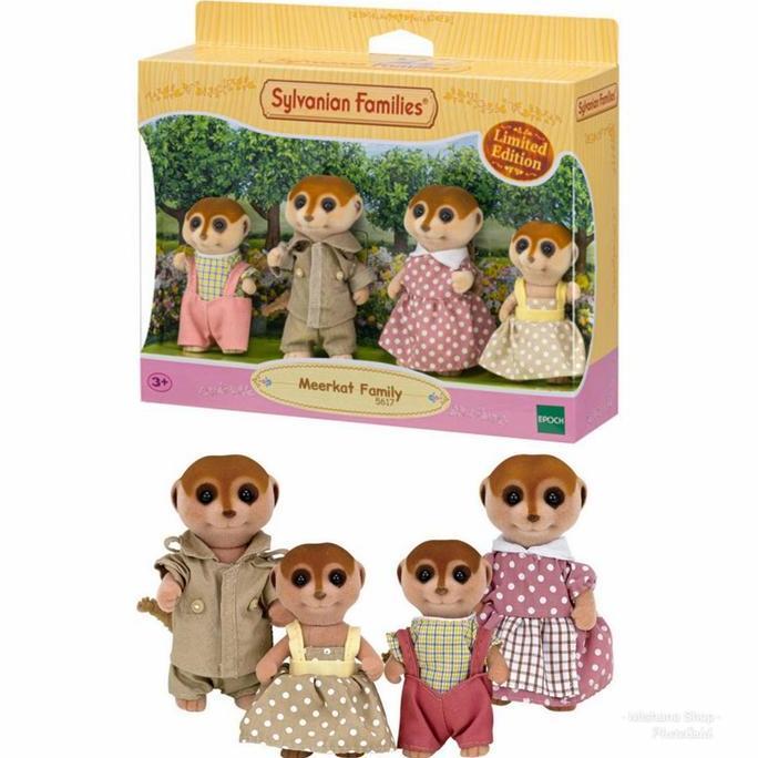 Mainan Koleksi Sylvanian Families Meerkat Family Kucing Tanah LIMITED