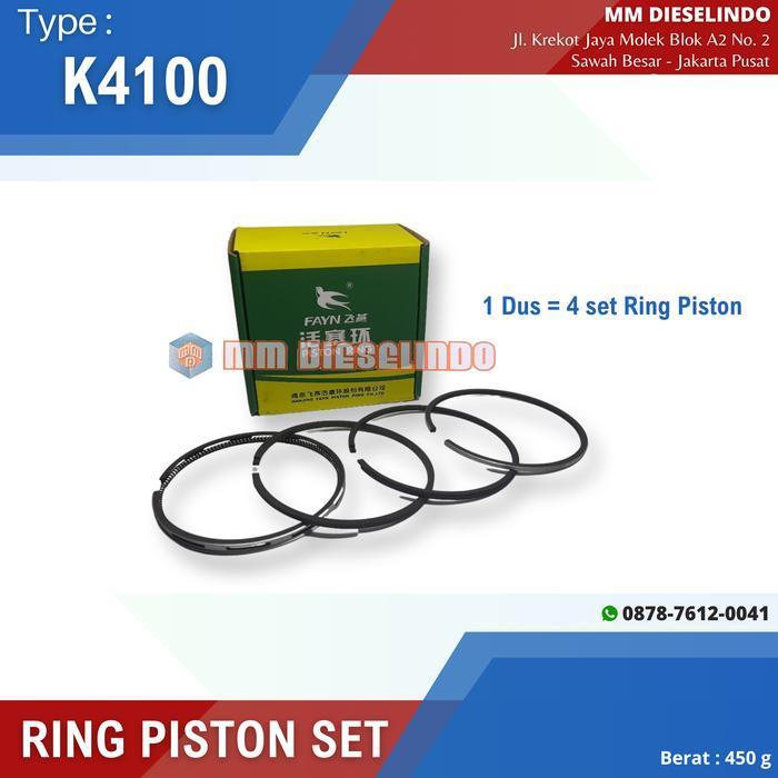 Ring Piston Set Engine Diesel K4100 Zh4100 - Ring Seher Original Dan Terpercaya