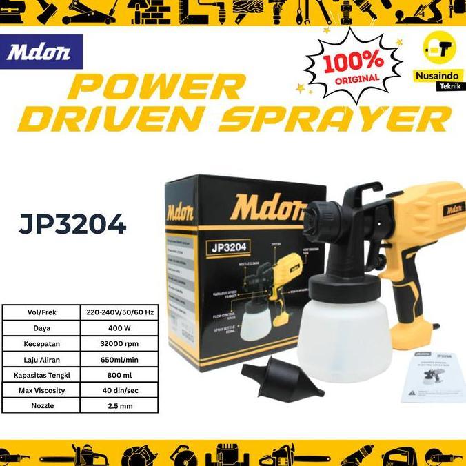 Semprotan Cat Listrik MDON JP3204 Semprotan Cat Tanpa Kompresor