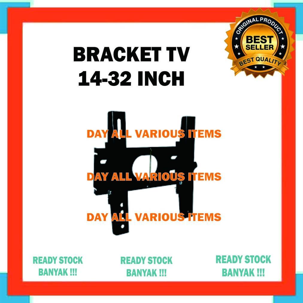 CUCI GUDANG Bracket Tv 14-32 Inch Besi Tebal Ori