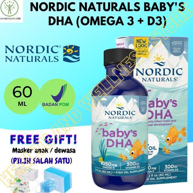 Gehard- Nordic Naturals Baby'S Dha Baby Dha Babys Dha 60 Ml Omega 3 D3 Bayi Vitamin