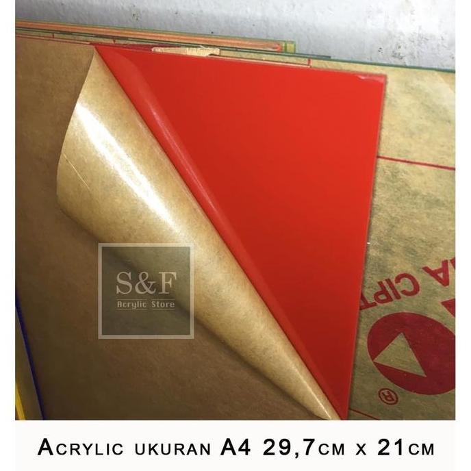 ACRYLIC WARNA / AKRILIK UKURAN A4 / ACRYLIC LEMBARAN /AKRILIK LEMBARAN