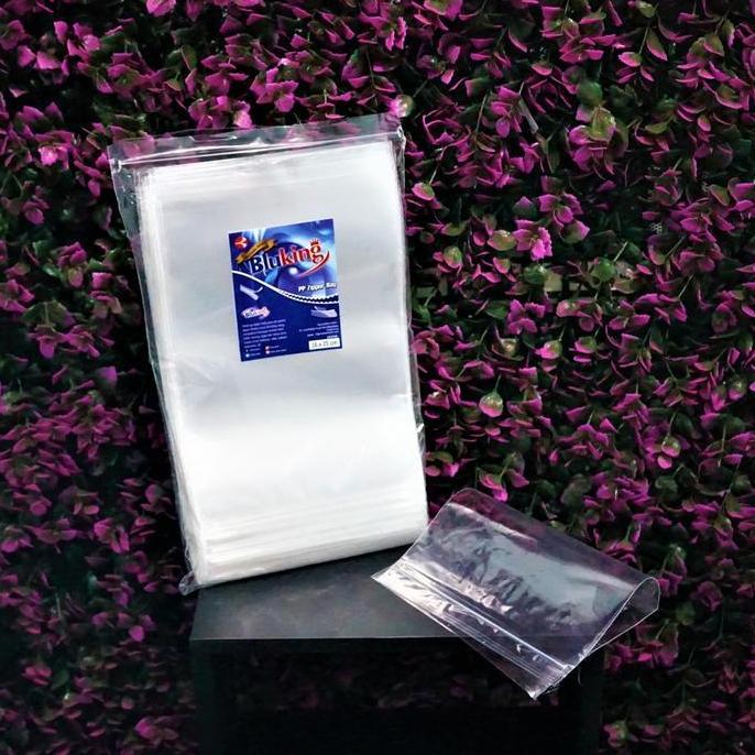 Tmpt- Plastik Klip Pp - Plastik Zipper Ziplock - Isi 100 - 20 X 28 Cm
