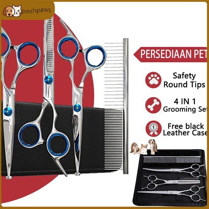 Poshpaws Gunting Bulu Anjing Kucing - Gunting Grooming Hewan / Gunting Rambut Anjing