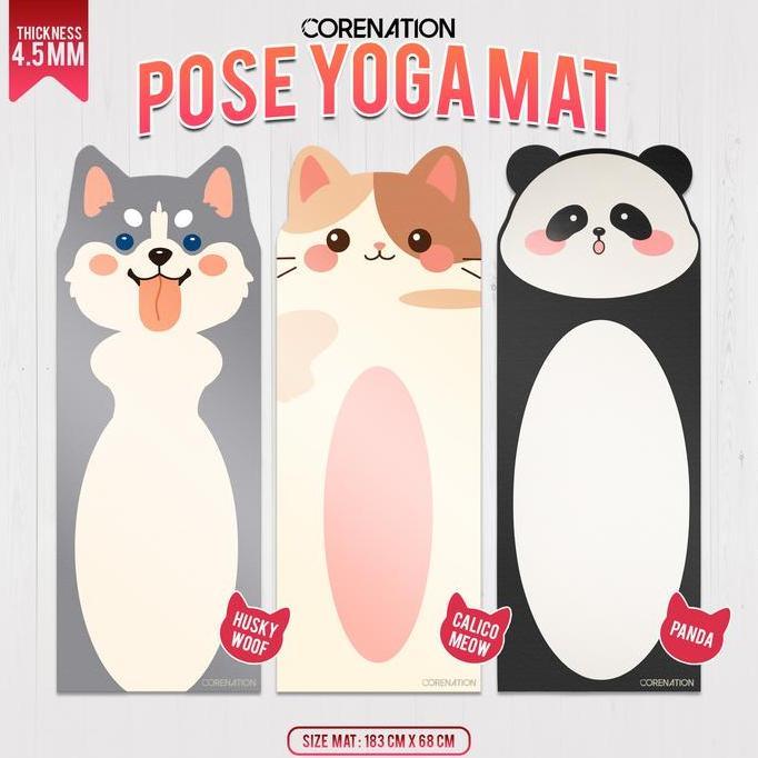 CoreNation Pose Yoga Mat | Matras Yoga | Matras Olahraga 4,5MM | Matras Olahraga Senam