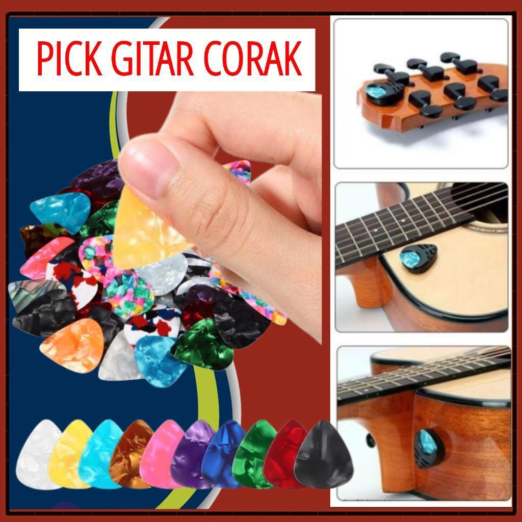 Pick Gitar Elektrik Akustik Cleper Guitar Kerang Corak Original