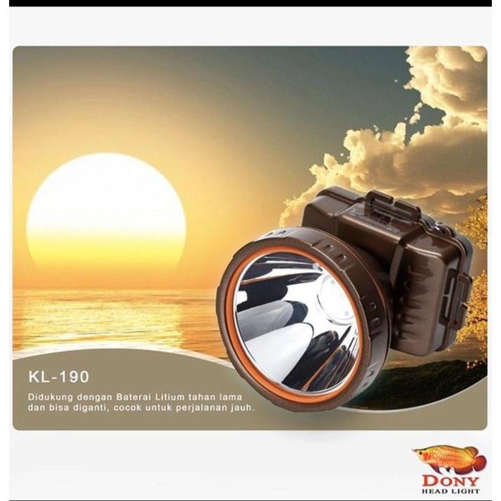 Senter Kepala Dony 190 Cahaya Putih 15 watt