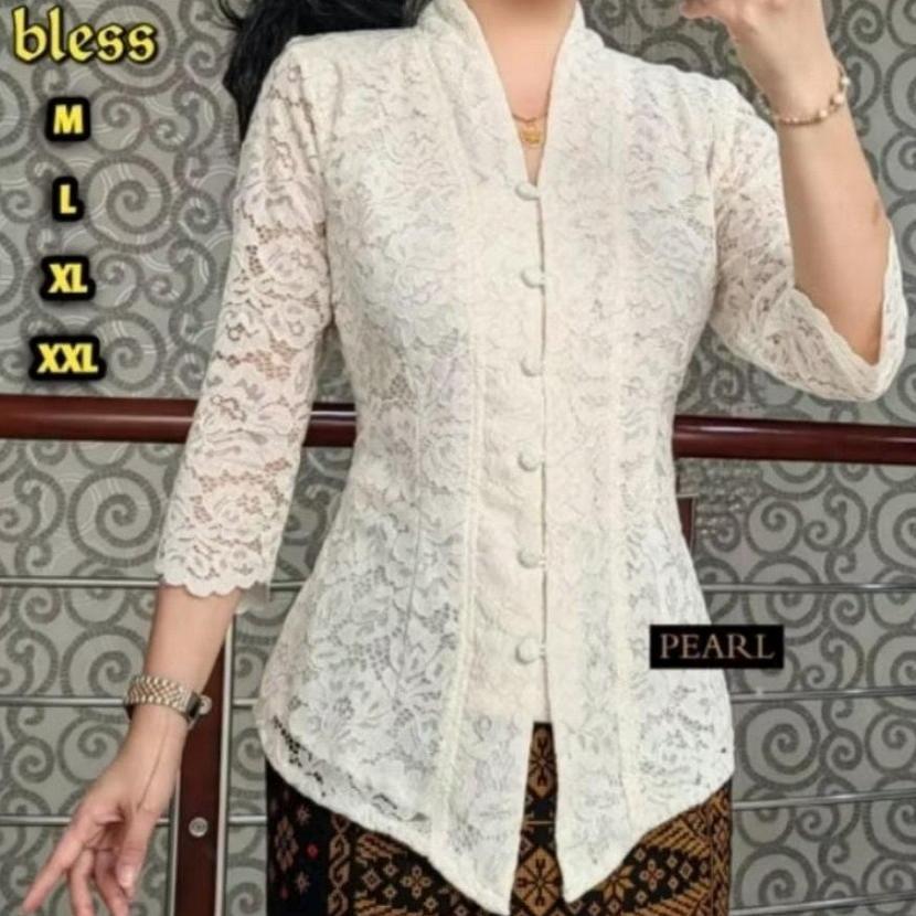 Bm Atasan Kebaya Kartini Brokat Wanita/Blus Kondangan Fatmawati
