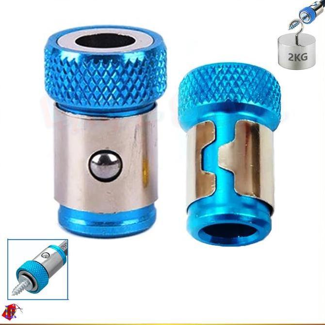 PYON Adapter Kepala Magnet Obeng Sekrup Bor 25 mm Magnetic Screwdriver Konektor Ring Magnetizer