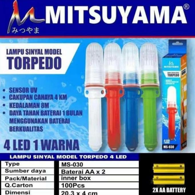Lampu Sinyal Torpedo Mitsuyama MS-030/Lampu Nelayan 1Warna LED