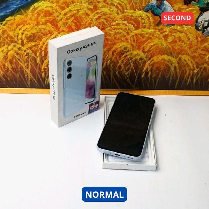 SAMSUNG A35 8/256 GB (5G) HP SECOND ORIGINAL SINAR MUTIARA CELL