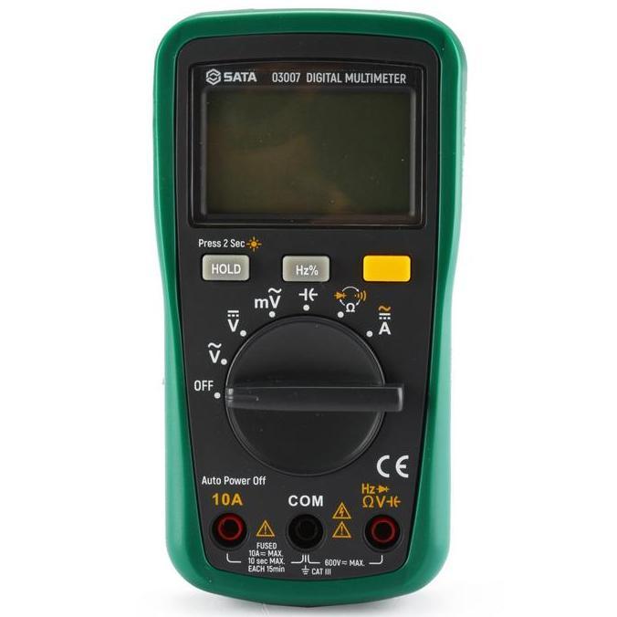 PYON SATA Multimeter Digital 03007 Mini dengan Pengukuran Frekuensi AC/DC Tegangan Arus Resistansi K