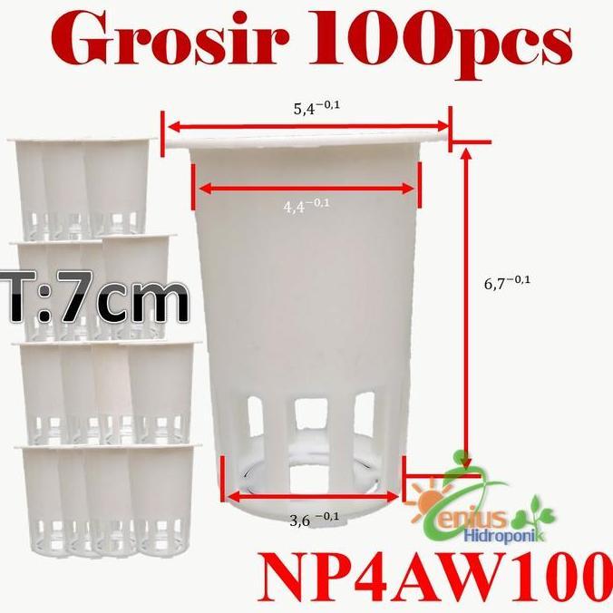 Grosir 100pcs Netpot Putih 7cm / Net pot / Netpot Hidroponik