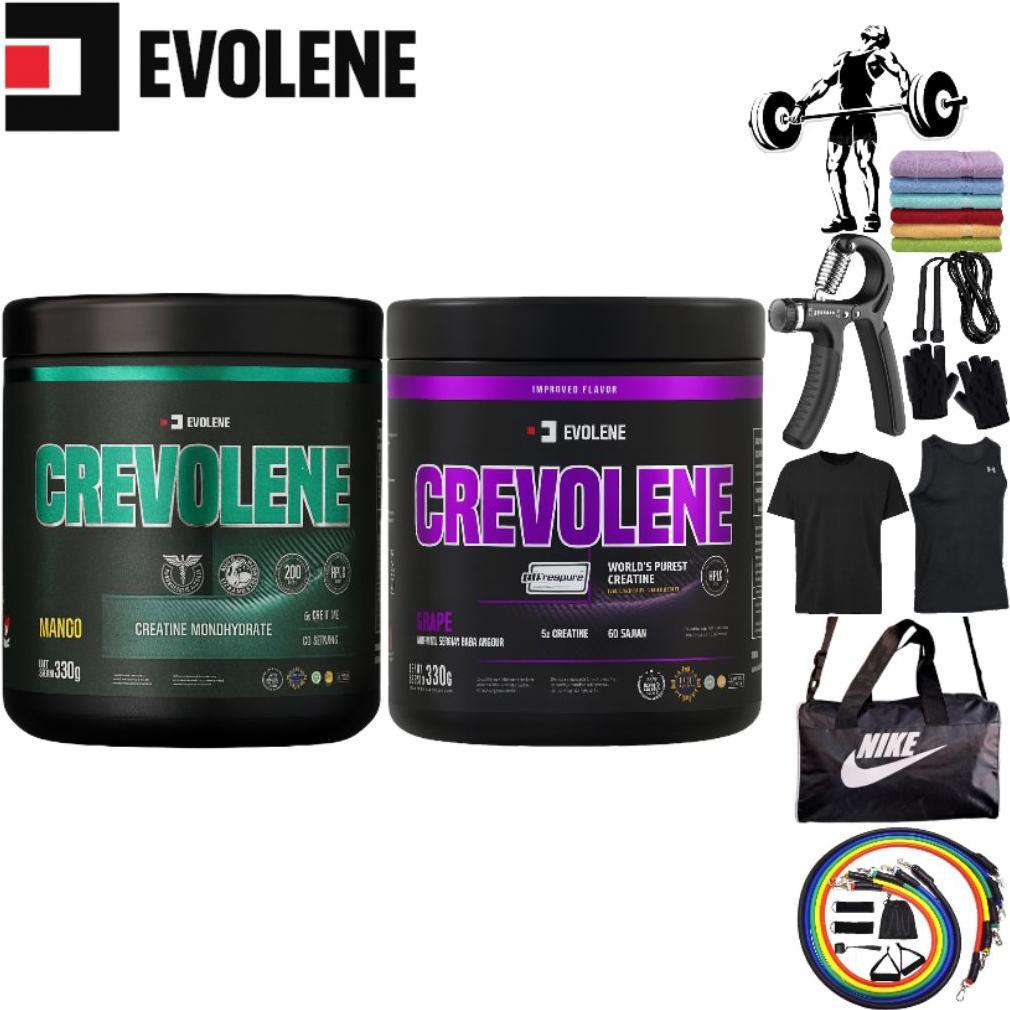 Evolene Crevolene Creatine Evolen | Isi 330Gr 60 Serving | Bpom & Halal | Prevo Pre Workout