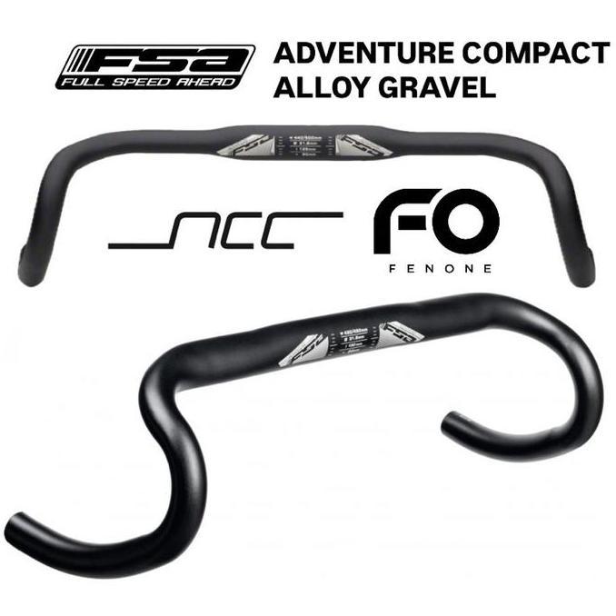 FSA ADVENTURE COMPACT ALLOY GRAVEL HANDLEBAR DROPBAR FSA 420/480MM